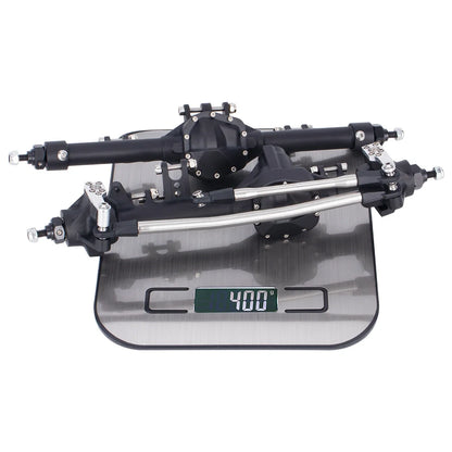 HooCrawler CNC Aluminium Front Rear Straight Axles 1/10 RC SCX10 II VS4-10