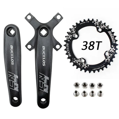 MTB Bike Crankset 170mm Narrow Wide Chainring Bucklos Single Arm