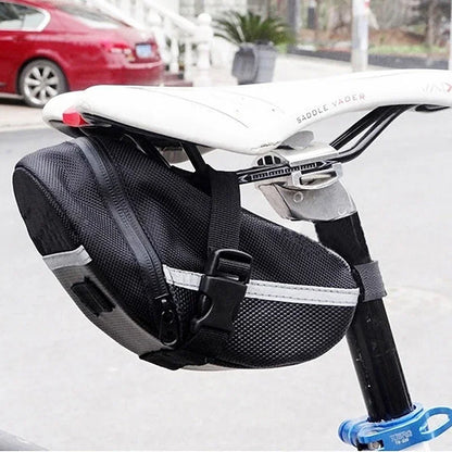 Waterproof Nylon Bike Saddle Bag Rear Seat Tool Pouch for MTB Cycling