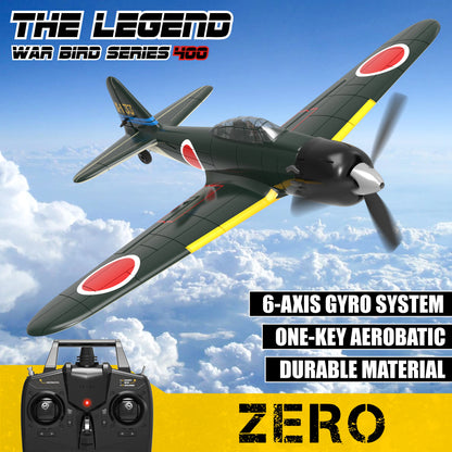 Zero RC Aircraft EPP 400mm Wingspan 2.4G 6-Axis Remote Control Airplane  RC Plane 761-15 RTF Fighter-EXPROTAS