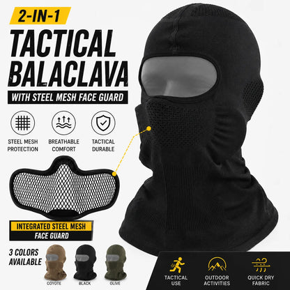Steel Mesh Tactical Balaclava Face Mask for Airsoft Paintball Operators