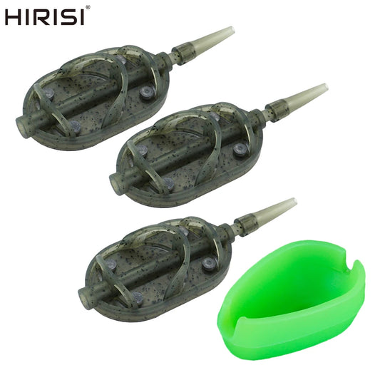 Hirisi Carp Method Feeder Cage 30g–60g Quick Release Bait Basket Tackle Gear