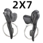 MicroNEW Road Bike Shifters 2×7–2×10 3×7–3×11 Brake Lever Set Compatible Shimano - EXPROTAS