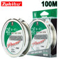 Fluorocarbon Fishing Line 50M 100M Monofilament Carp Leaders Sinking Coated