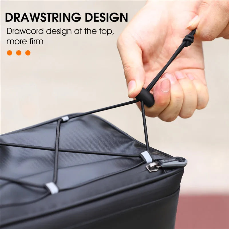 4L Waterproof Bike Rack Bag Bicycle Rear Pannier with Rain Cover