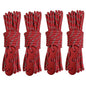 4PCS Reflective Tent Ropes with Buckles Windproof Camping Guy Lines Set