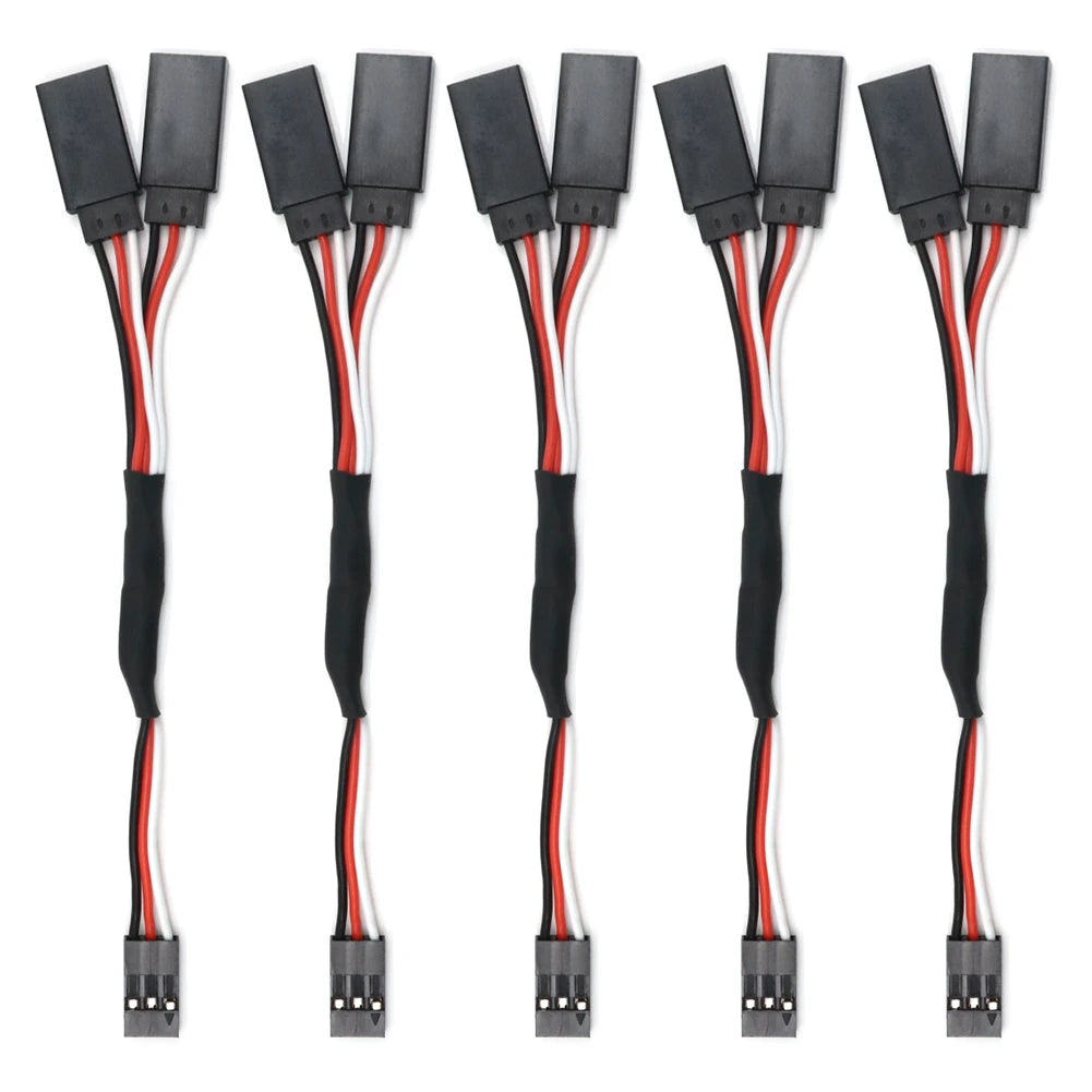 5PCS RC Servo Extension Lead Cable 500mm Futaba JR Male Female Wire