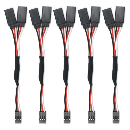 5PCS RC Servo Extension Lead Cable 500mm Futaba JR Male Female Wire