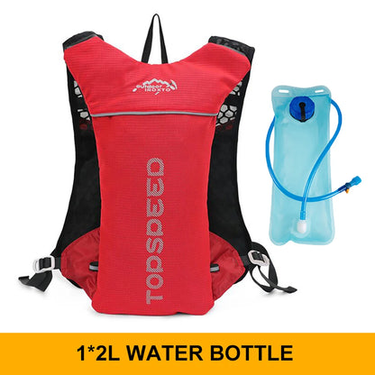 Outdoor Trail Running 5L Ultralight Backpack Hydration Jogging Vest Men Breathable Marathon Bicycle Bag Water Bottle 500ML-EXPROTAS