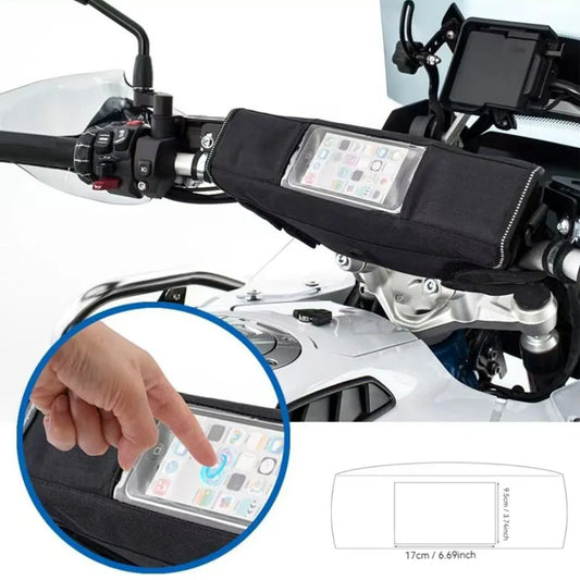 Motorcycle Handlebar Bag Waterproof Storage Touchscreen Phone for BMW R1200GS