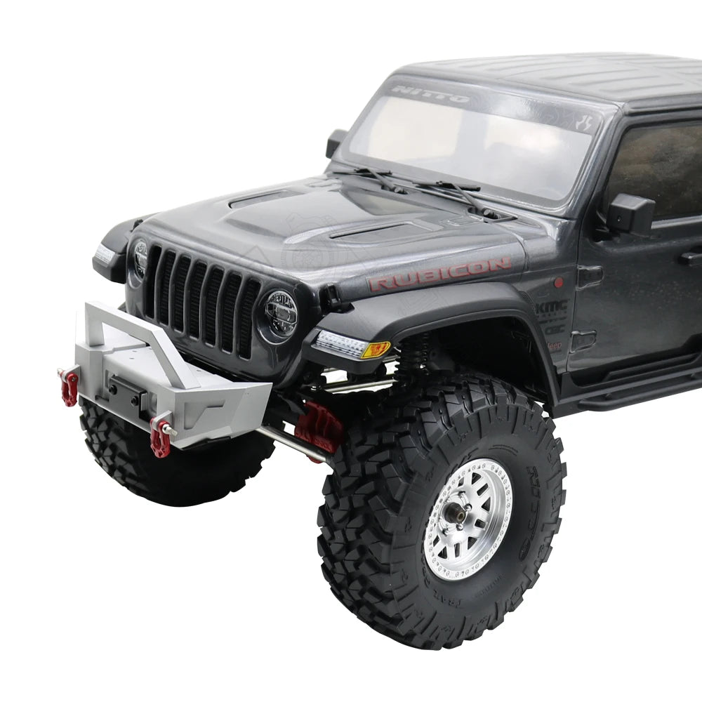 1/10 RC Crawler Metal Front & Rear Bumper Set w/ LED for Axial SCX10 III - EXPROTAS