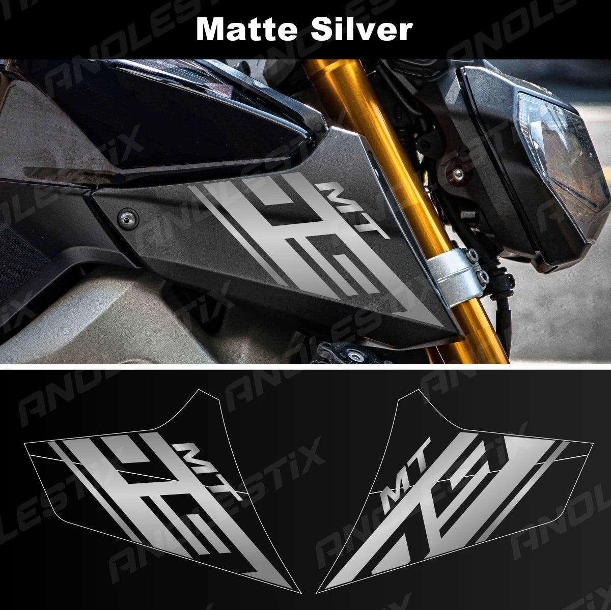 Anolestix Reflective Motorcycle Decals for YAMAHA MT09 2013-2017