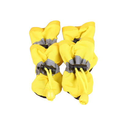 4Pcs Waterproof Pet Dog Shoes Anti-Slip Rain Boots for Small Dogs
