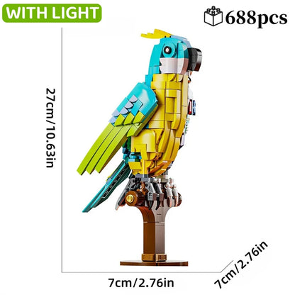 Mechanical Shark Building Set Animal Blocks Toy Gift Crocodile Frog Ray