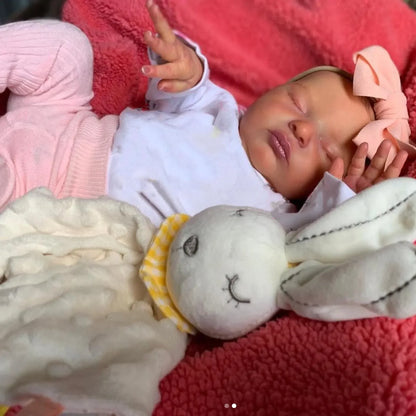 BZDOLL Realistic 50cm Soft Silicone Asleep Cute Reborn Baby Doll With 3D-painting Skin, Alive 20inch Newborn Bebe Birthday Gift-EXPROTAS