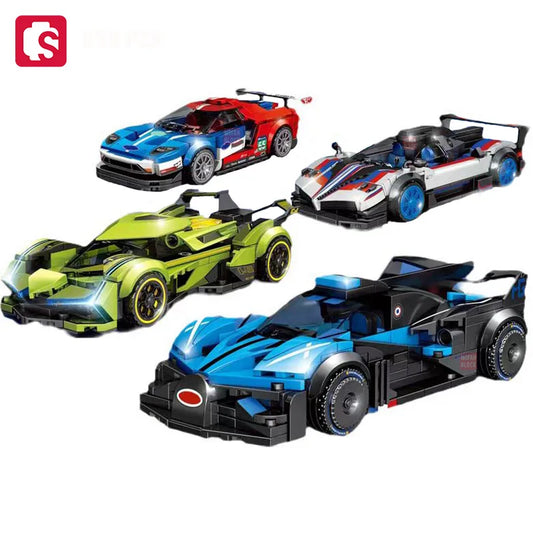 SEMBO Famous Car Series Sports Car Building Blocks Racing Vehicle Model Toy Gift