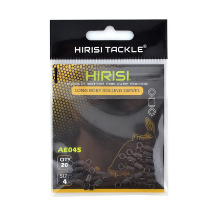 20Pcs Carp Fishing Rolling Swivels Snap Tackle Size 2 4 6 8 10