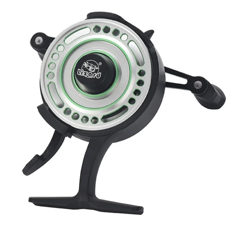 Ice Fishing Reel Lizard Free Runner Spool EVA Knob Metal Plastic Spool Options