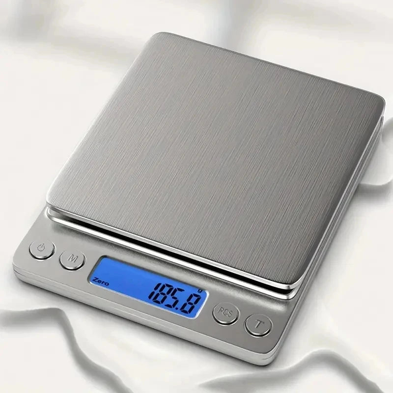 Digital Kitchen Scale Stainless Steel LCD Display Food Weighing Cooking 3kg