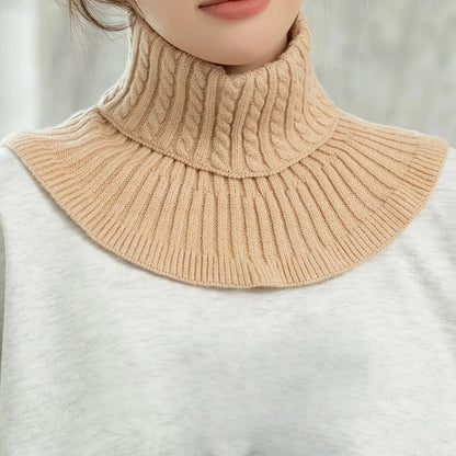 Fashion Warm Cover Cotton Turtleneck Collar for Women Neck Guard