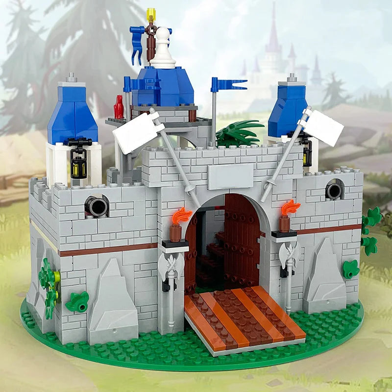 Medieval Knight Castle Building Blocks MOC Construction Scene Brick Toy Set
