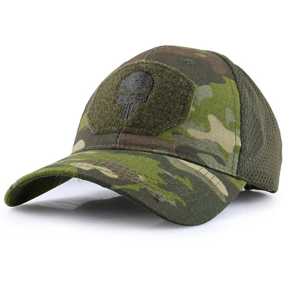 Sun Protection Baseball Cap Outdoor UV Fishing Hat Breathable Camo Men