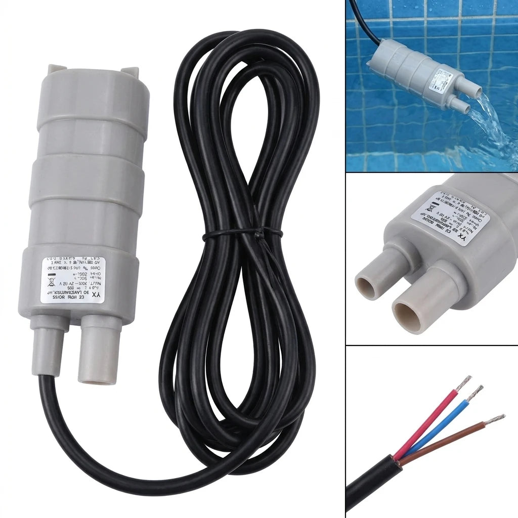 12V Submersible Pump 600L/H Water Transfer for Pond Aquarium DC