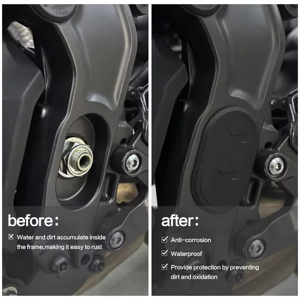 Frame Hole Cover Caps Plug Kit Compatible with Yamaha MT-09 SP 2021-2025