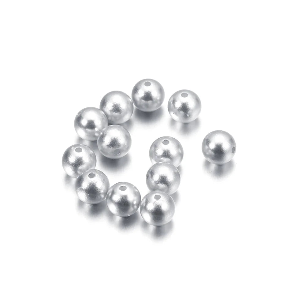 1000Pcs Imitation Pearl Beads 3-20mm Round Spacer for Bracelet Making DIY