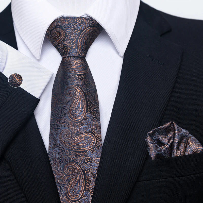 EXPROTAS Tie Pocket Square 8cm Wedding Formal Men’s Accessories