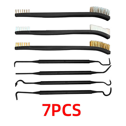 7PCS Wire Brush Set for Car Cleaning and Polishing Handy Steel Brushes