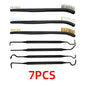 7PCS Wire Brush Set for Car Cleaning and Polishing Handy Steel Brushes