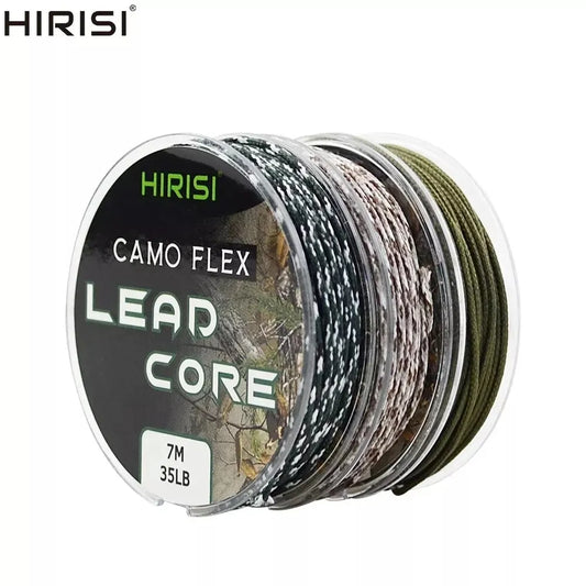Hirisi 35lb 7m Leadcore Carp Fishing Line Braided Lead Hair Rig Tackle