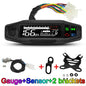 AD Universal Motorcycle Speedometer Digital Speed Meter LED Tachometer Dashboard Instrument Panel Meter LCD Display Y Bracket - EXPROTAS