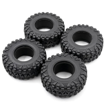 4Pcs Rubber Tire 2.2" for 1/10 RC Crawler Axial SCX10 TRX4 Wheels
