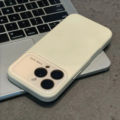 Liquid Silicone MagSafe Case for iPhone 12-17 Air Pro Max Glass Window Cover