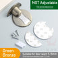 KAK Adjustable Magnetic Door Stop Punch-Free Zinc Alloy Holder Hidden Doorstop
