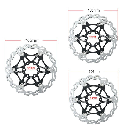 2PC BUCKLOS Bicycle Disc Brake 160/180/203 Bike Floating Rotors Stainless Steel Mountain Bike Brake Rotor Mtb Rotors Part 1PC-EXPROTAS