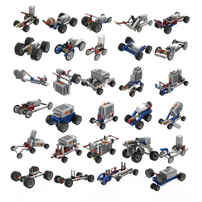 Educational and Dacta Building Blocks Kit 9686 Simple and Motorized Mechanisms Base Set MOC Bricks Robot DIY STEAM Kit Toys-EXPROTAS