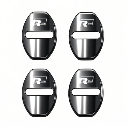 4Pcs Car Door Lock Cover Protective Buckle Sticker for VW Golf MK6