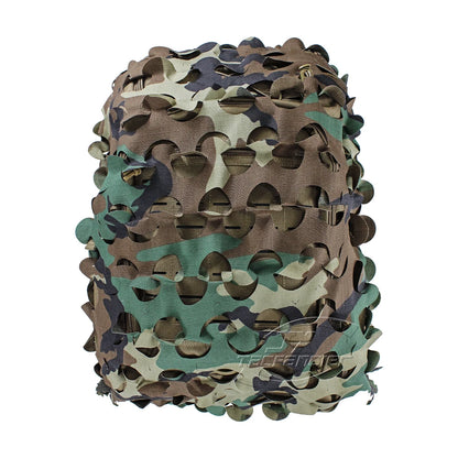 3D Camo Net Helmet Cover Laser Cut Nylon Scrim for Airsoft Paintball Hunting
