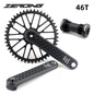 ZEROING Road Folding Bicycle Crankset 10/11/12speed Single Chainring 40/42/44/46/48T With Bracket Bottom BSA For Gravel Bike-EXPROTAS