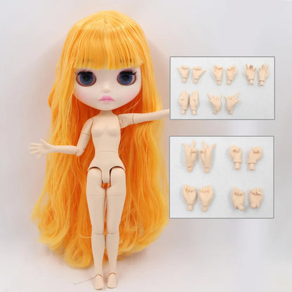 ICY DBS Blythe Doll 1/6 BJD Joint Body White Skin 30cm Custom Random Eyes