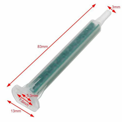 50pcs 2K Adhesive Mixing Nozzles Static Mixer Tips Epoxy Resin Glue Accessories