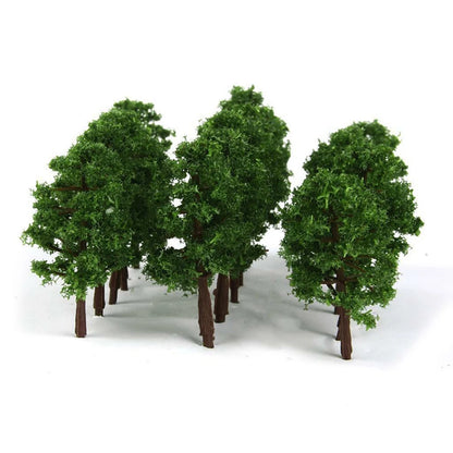 10Pcs Trees Train HO Scale Model Scenery Layout for Railroad Diorama