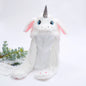 Warm Ear Protection Unicorn Hat with Moving Plush Ears for Kids Party
