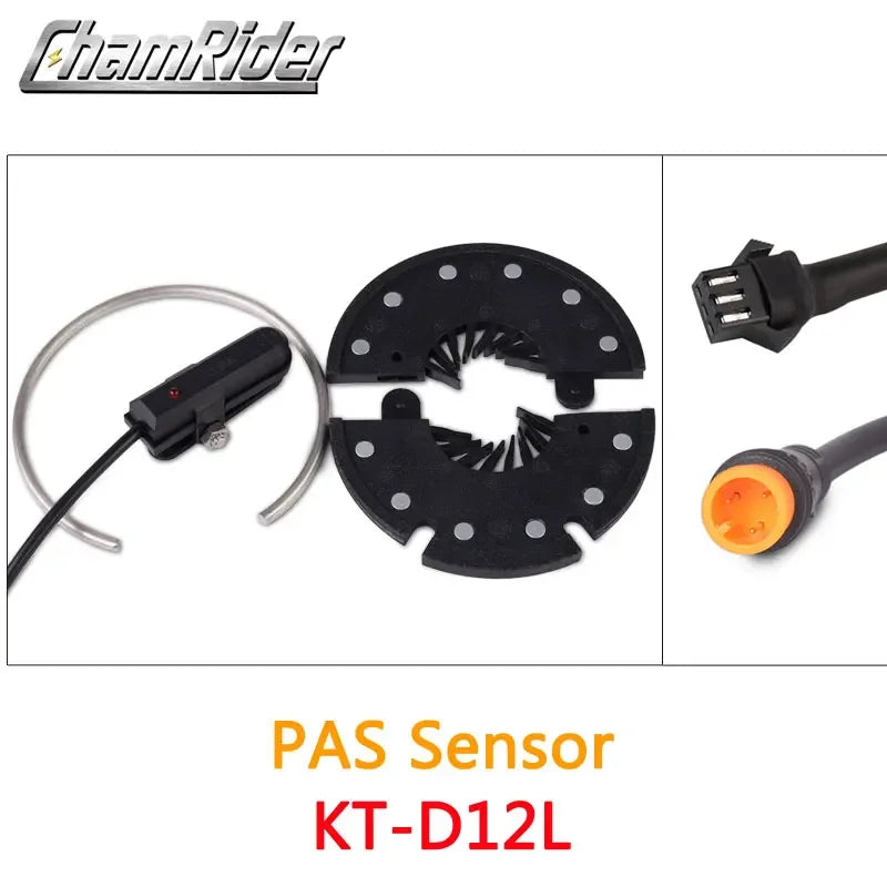 ChamRider KT PAS Pedal Assist Sensor V12L D12L BZ‑4/10C Dual Hall 12‑Signal
