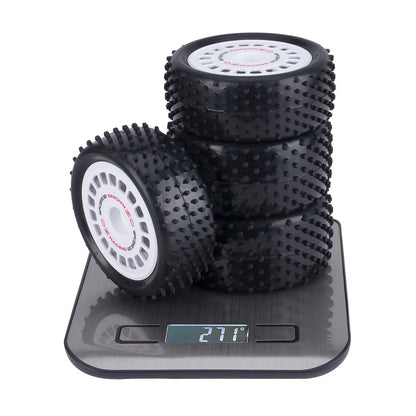 4Pcs 88mm Pre-Glued Road Wheels Tyres 1/10 RC Buggy TT-02B DT-02 Rally