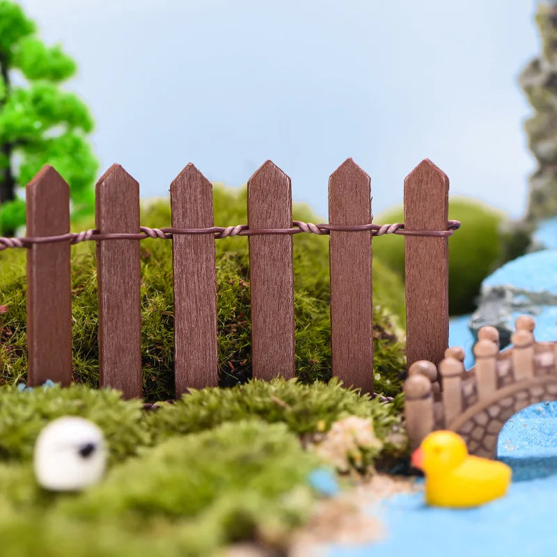 90cm Wooden Fence Model for Garden Diorama Railway Scenery Accessories