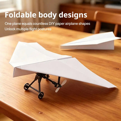 RC Paper Airplane Electric Remote Control Plane DIY Flying Toy Propellers